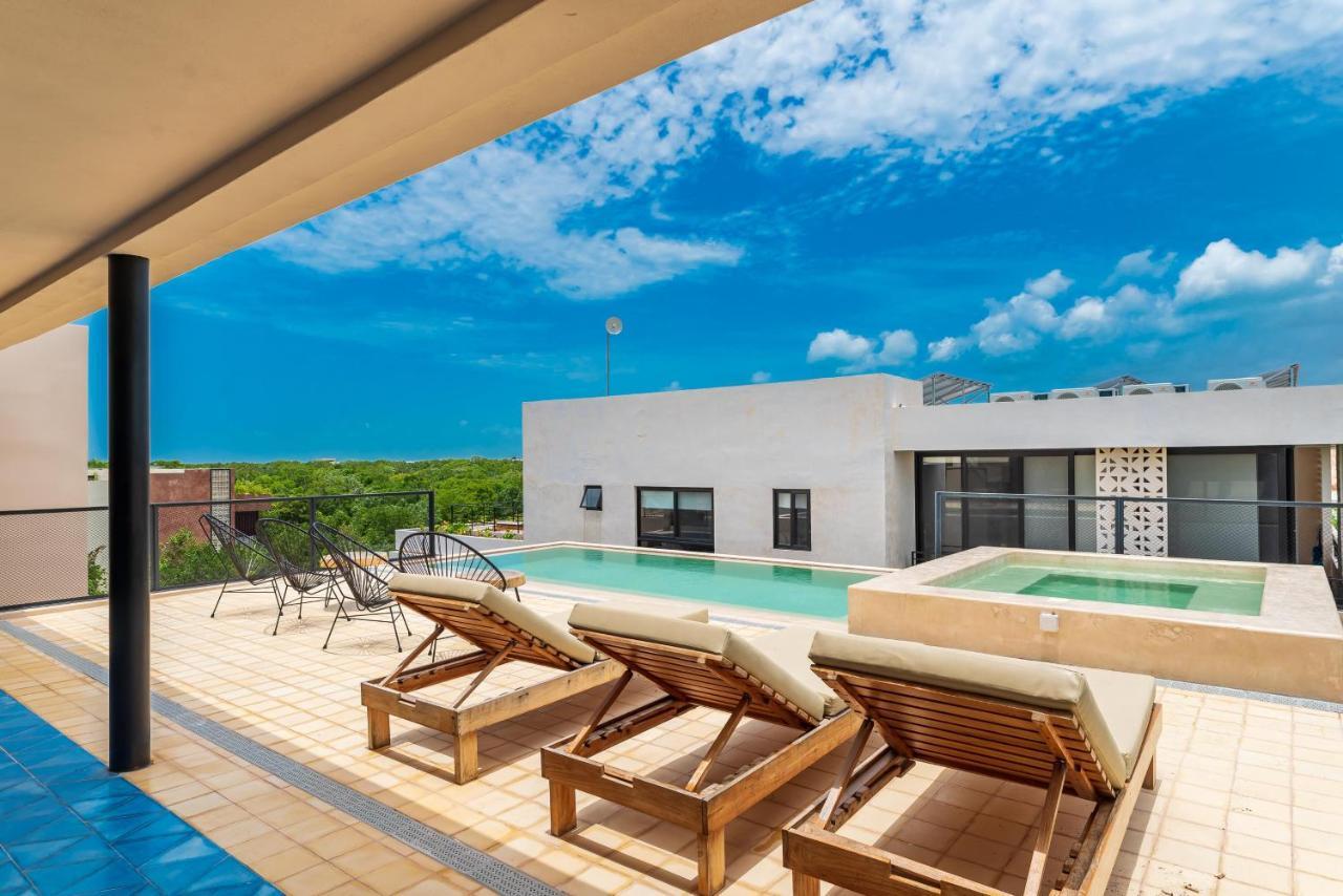 Luxury Apartament With Private Plunge Pool - Ground Floor ตูลุม ภายนอก รูปภาพ